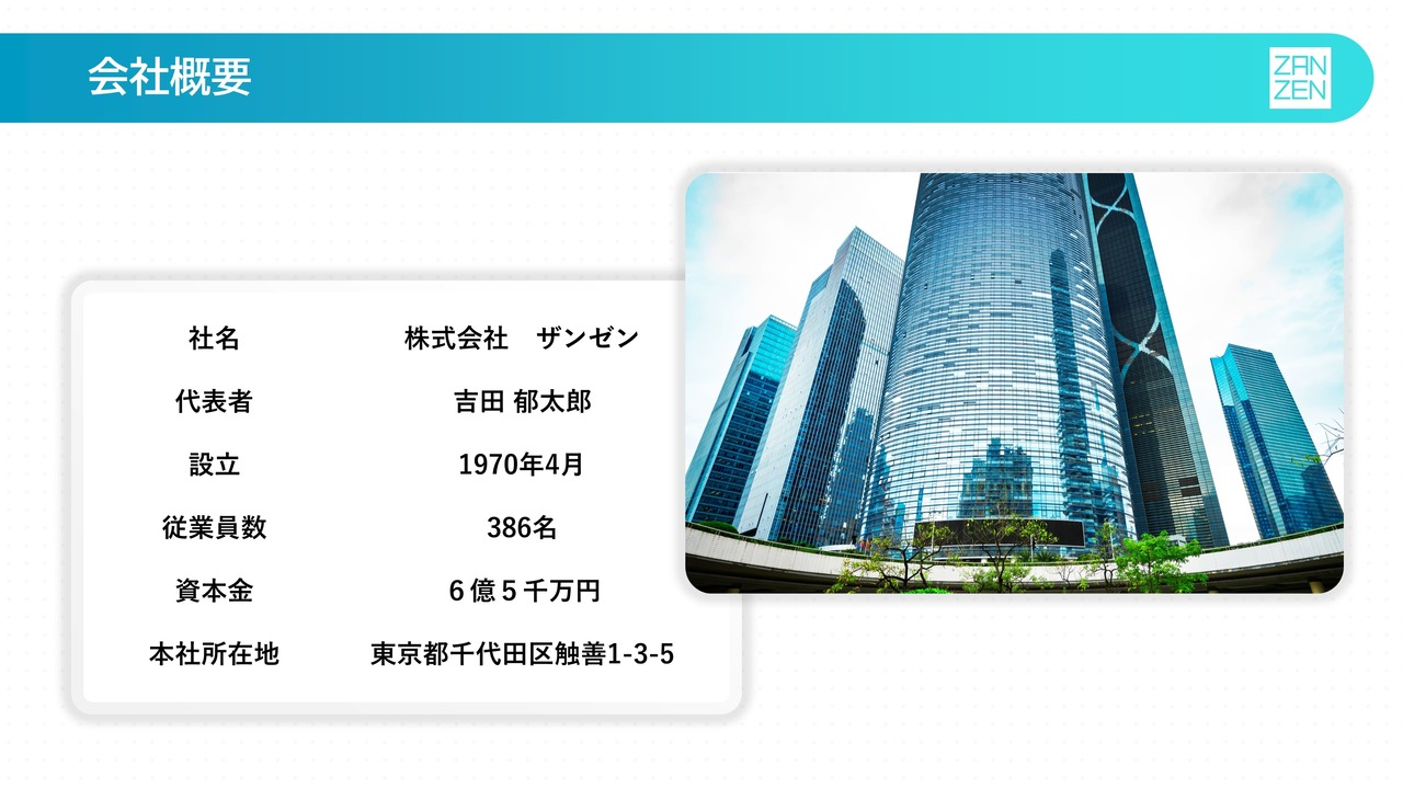 PowerPoint製作のサンプル画像